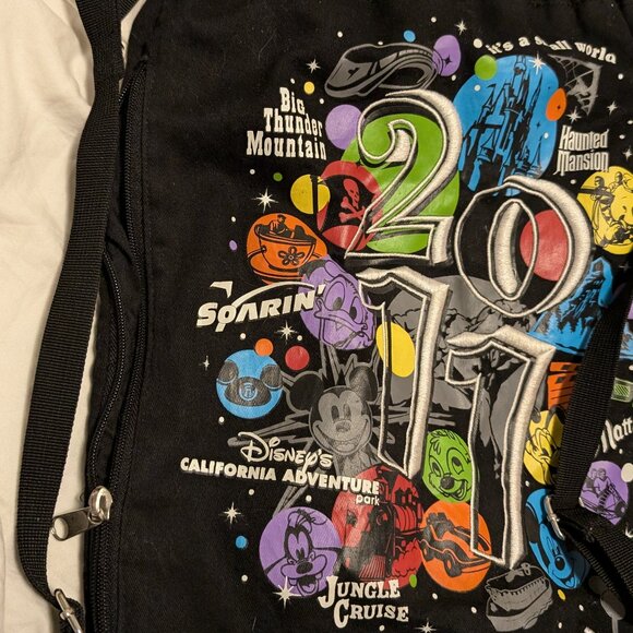 2011 Walt Disney World Parks Backpack Bag Zipper Side Mickey Magic Kingdom Epcot - Picture 2 of 5